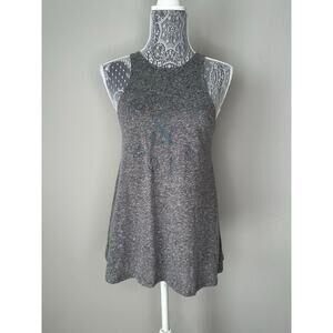 RVCA Dark Grey Heather Graphic Front Swing Tunic Tank Top Shirt Womens Size XS